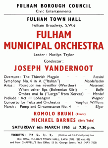 Flyer from 1965