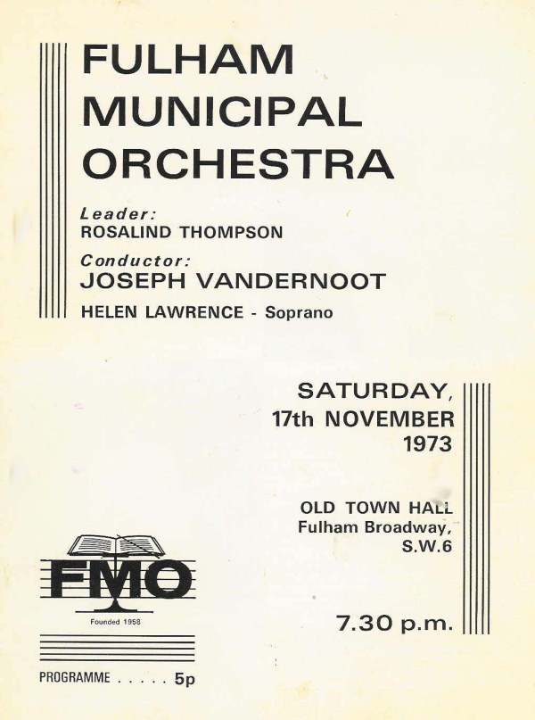 1973 Concert flyer